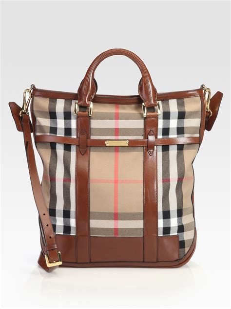 burberry tote organizer|burberry medium canvas check tote.